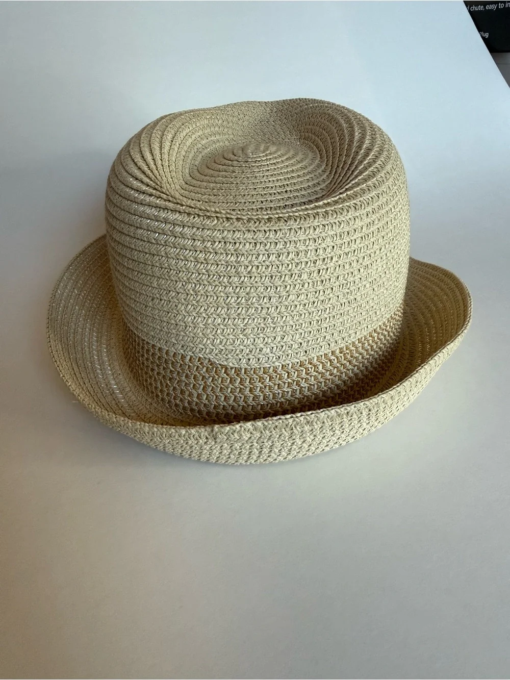 Fancet Packable Straw Fedora Panama Sun Summer Beach Hat Cuban Trilby Men Women